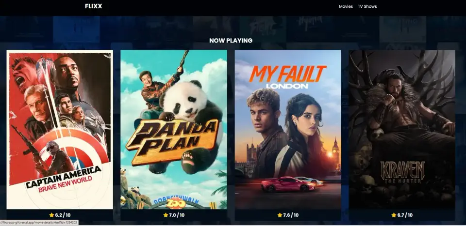 Website project: Flixx App