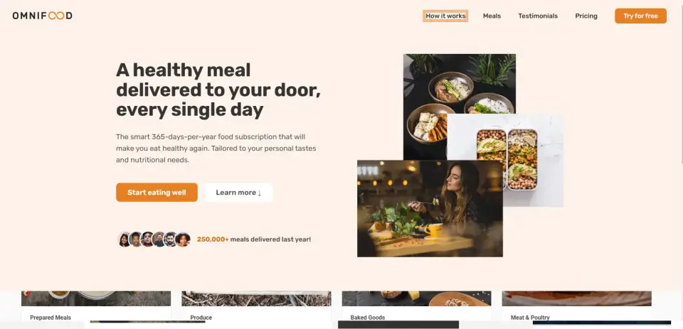 Website project: Omnifood